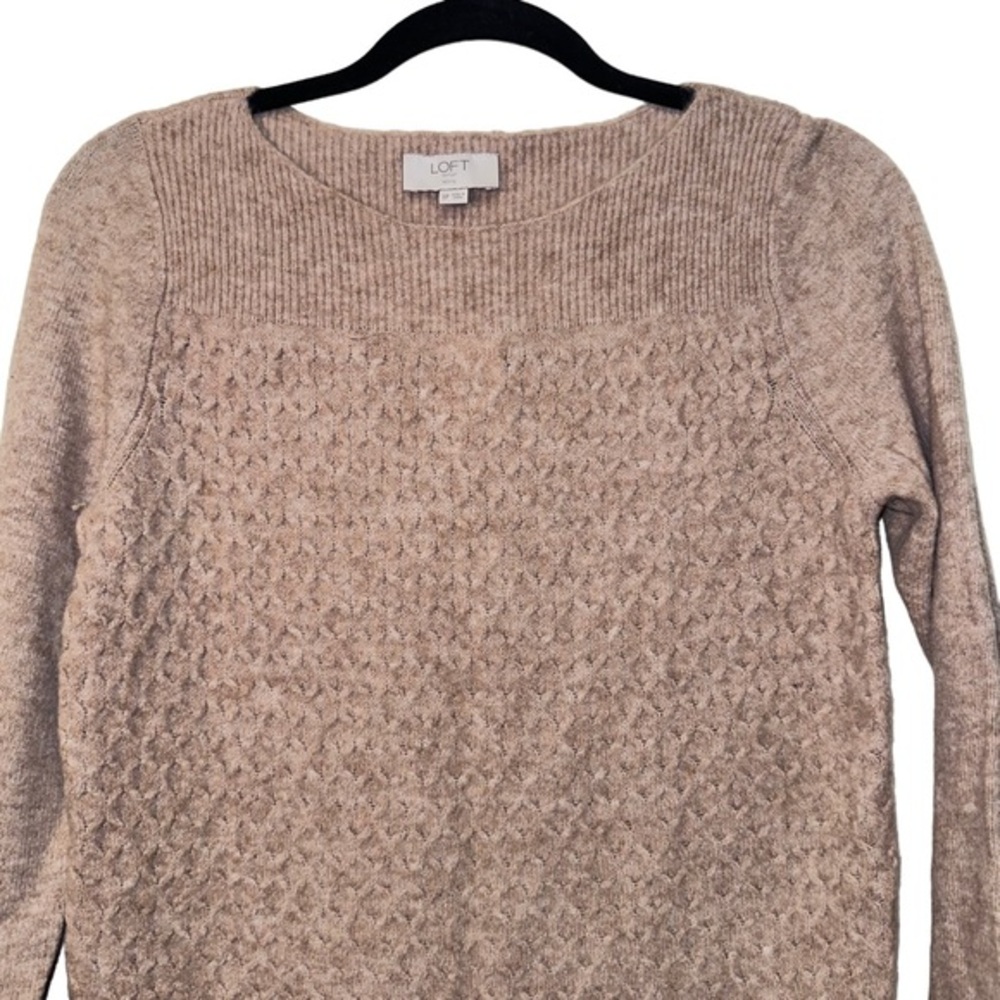 NWT Loft petite brown knit‎ sweater size S
